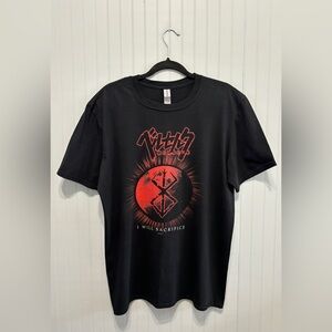 Berserk Anime Graphic T Shirt I Will Sacrifice L